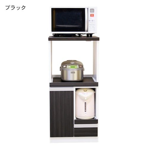 家電が収納しやすいコンパクトレンジ台