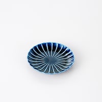 茄子紺ブルー／取り皿プレート14.5cm