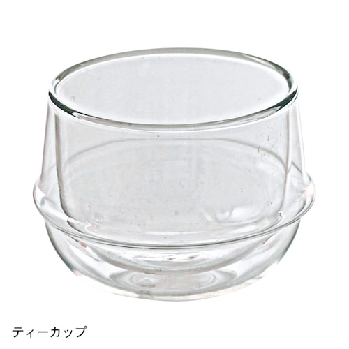 二重構造の耐熱ガラス製カップ ＜ティーカップ／コーヒーカップ＞