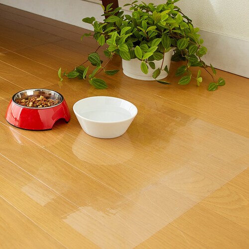 床を傷・汚れから守る透明シート ＜４６×１８０ｃｍ／４６×３６０ｃｍ＞