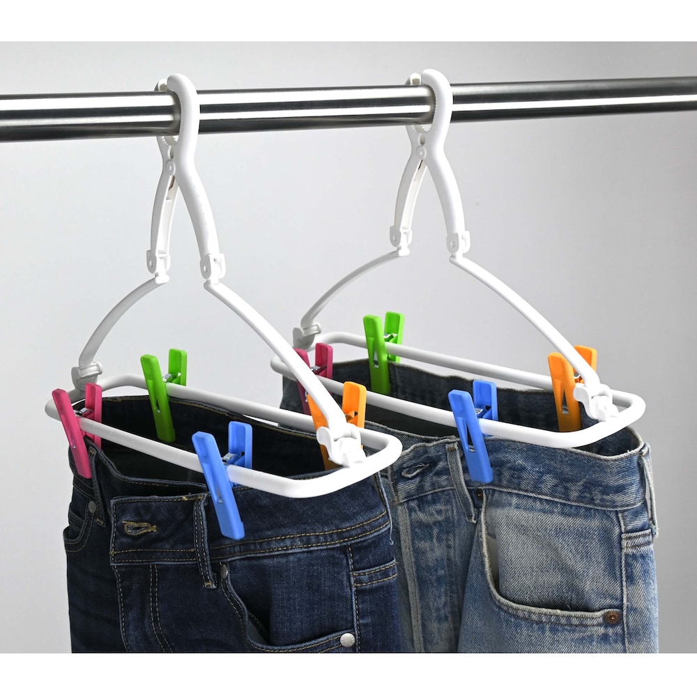 【ベルメゾン】ズボンが早く乾く洗濯ハンガー2本セット 【厚手のスエットシャツも】