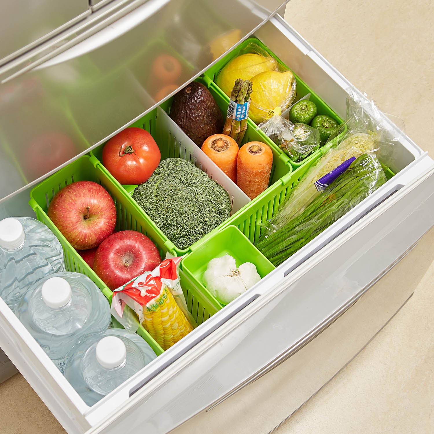 【ベルメゾン】野菜室整理ケース 【ベルメゾン】野菜室整理ケース