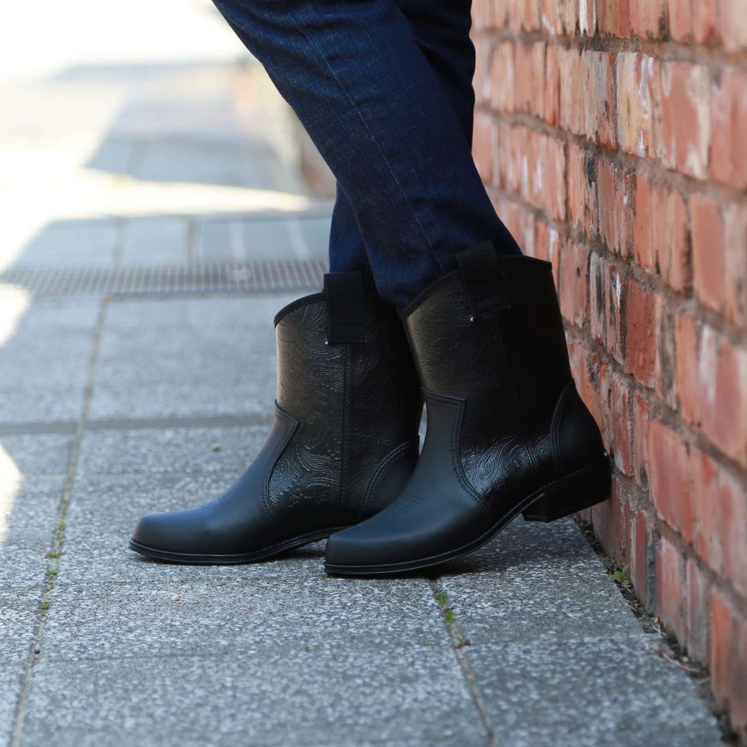 ウエスタン調の型押しデザインが可愛い ショートレインブーツ 日本製 チャーミング Charming 通販のベルメゾンネット ウエスタン調の型押しデザインが可愛い ショートレインブーツ 日本製 チャーミング Charming 通販のベルメゾンネット