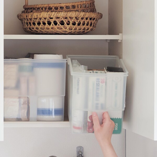 【ベルメゾン】吊戸棚から取り出しやすいストッカー2個セット 【SNSで話題】
