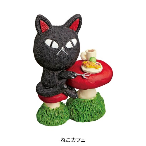 ハンドペイントの置物「キャットコレクション」 【手のひらサイズの猫の置き物】
