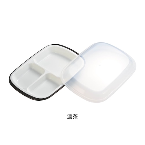 重ねてスッキリ収納！お家で食べるお弁当ワンプレート皿「スクエア」