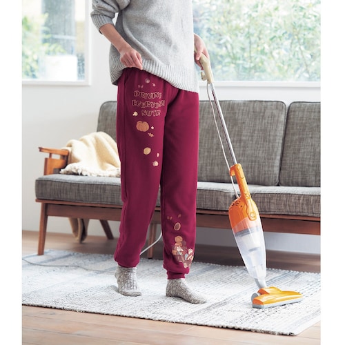 【新柄登場】 腹巻付き裏ボアルームパンツ(選べるキャラクター)（ディズニー/Disney）