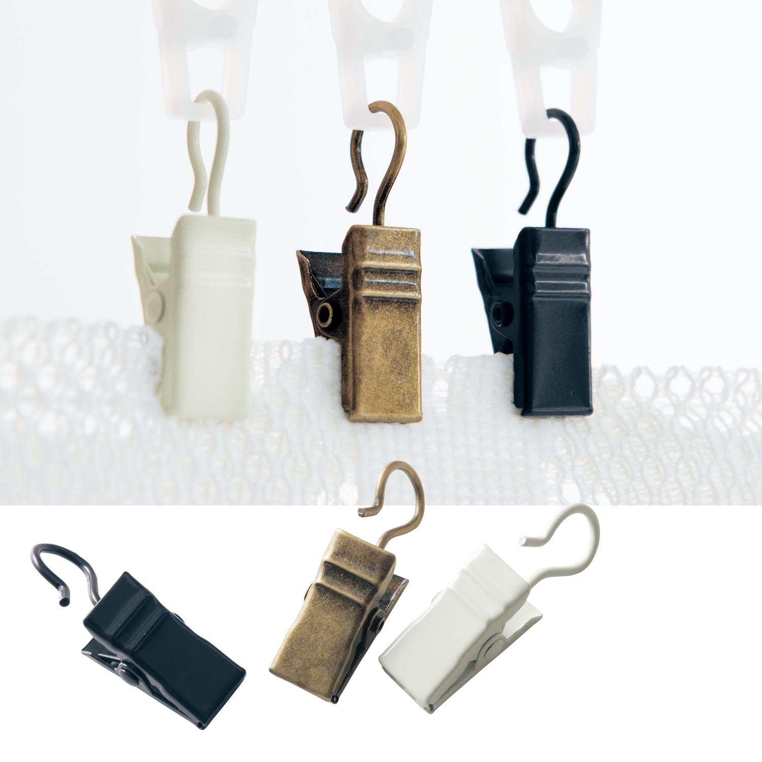 【ベルメゾン】カーテンクリップ