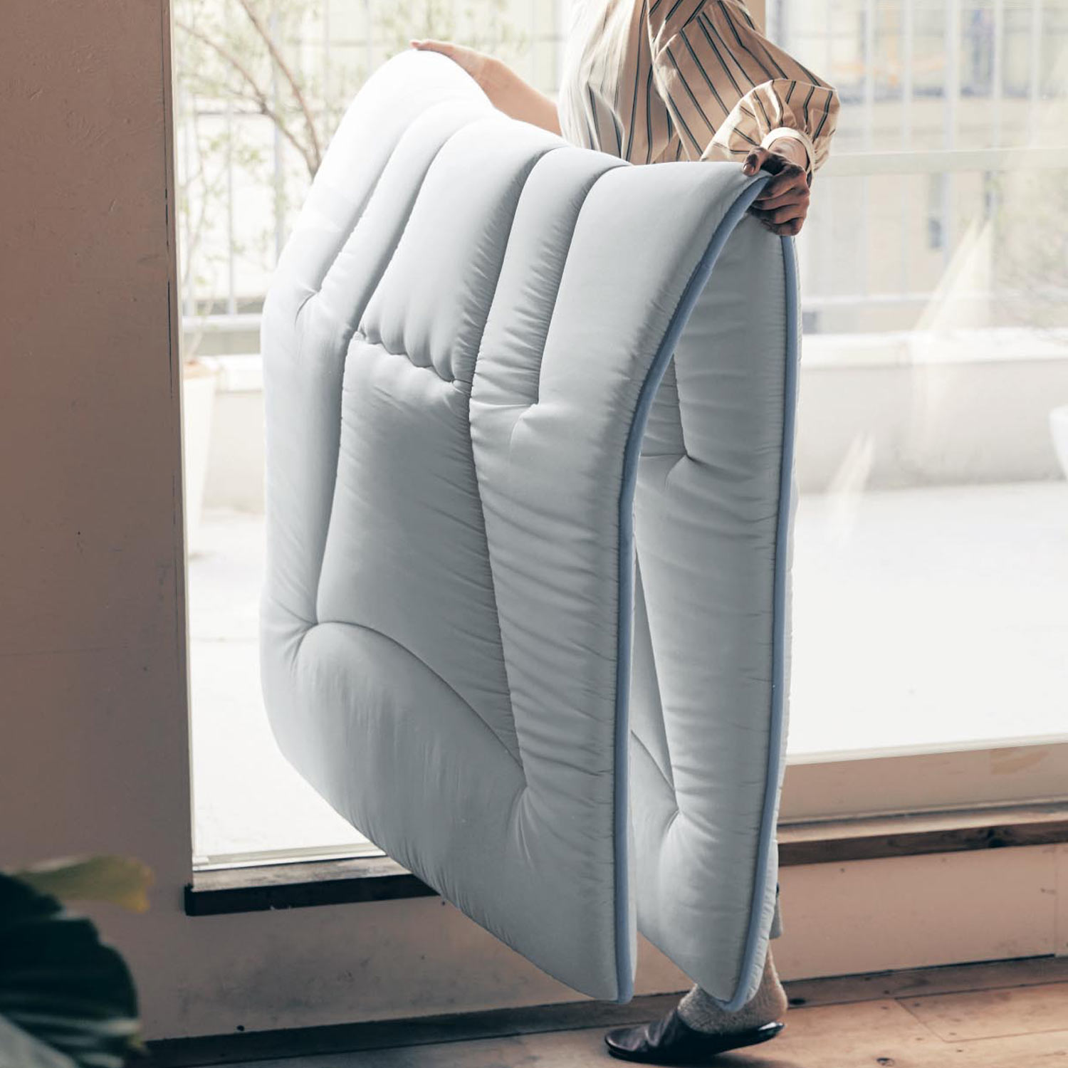 【ベルメゾン】軽さと寝心地にこだわった抗菌防臭防ダニ軽量敷布団 【ベルメゾン】軽さと寝心地にこだわった抗菌防臭防ダニ軽量敷布団