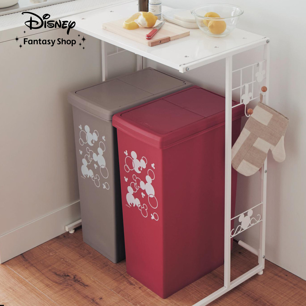 【ディズニー/Disney】ダストボックス上ラック「ミッキーモチーフ」