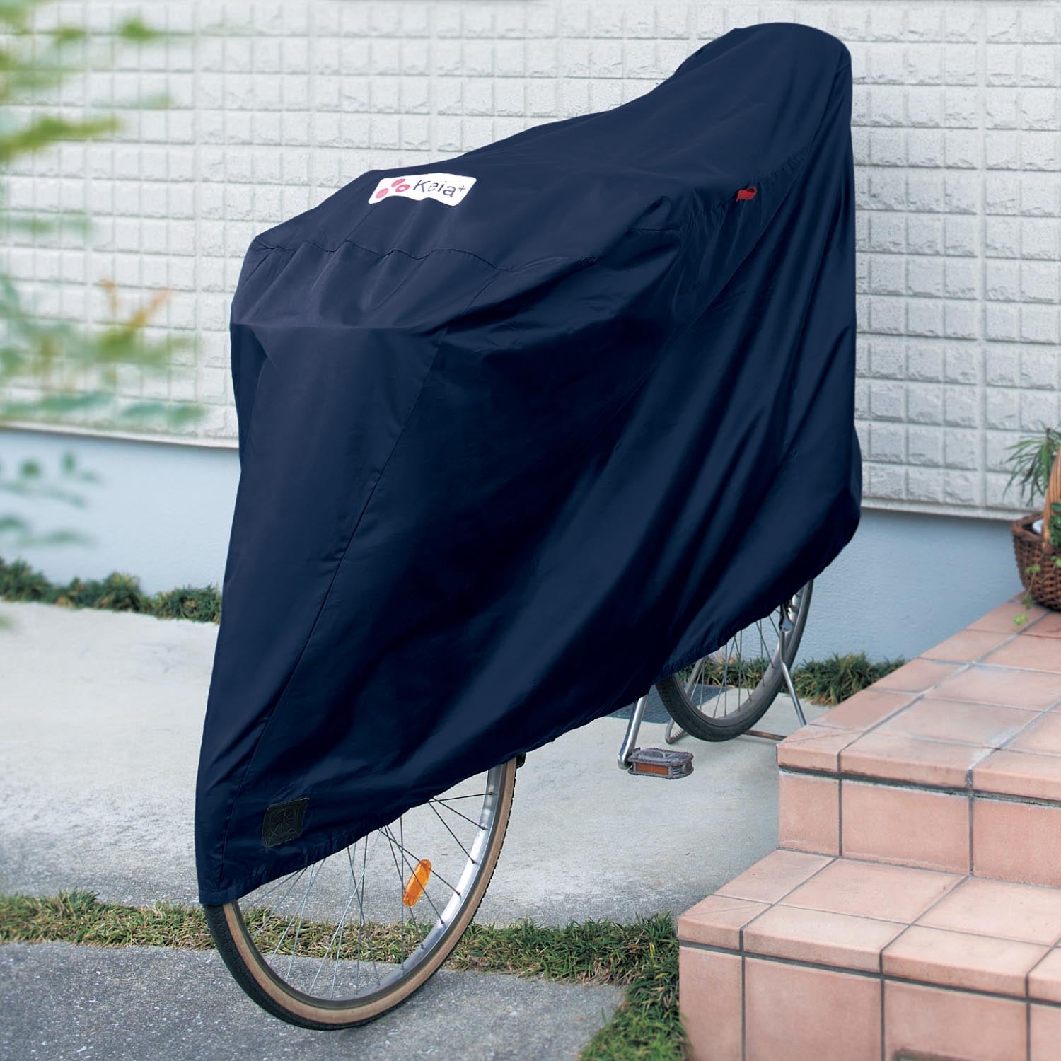 風飛び防止用ベルト付き自転車カバーの画像