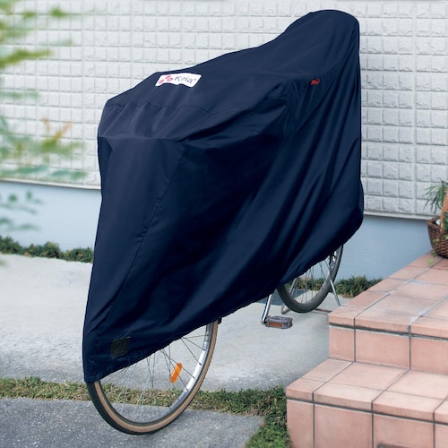 風飛び防止用ベルト付き自転車カバー