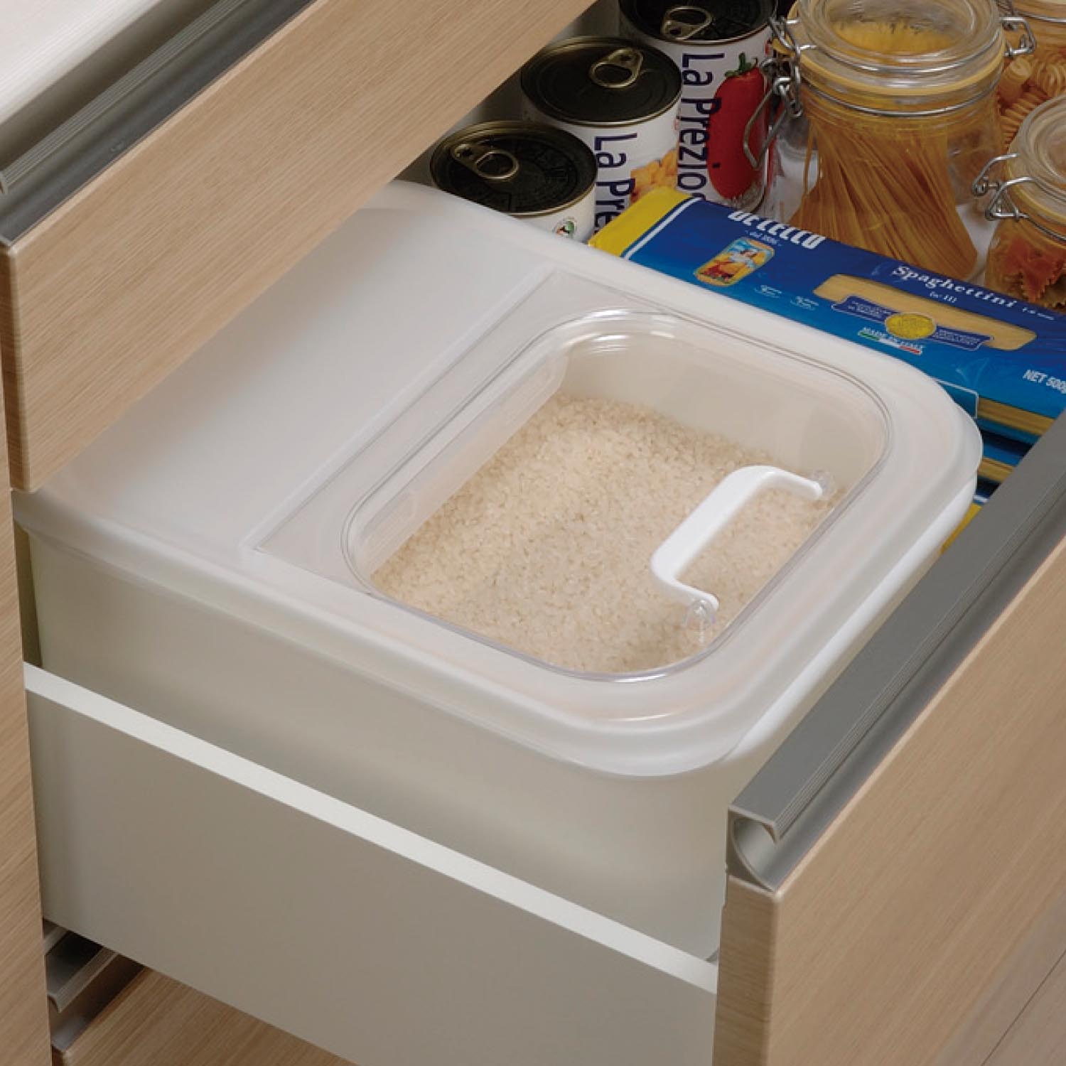 【ベルメゾン】引き出しにしまえるコンパクト米びつ6kg 【ベルメゾン】引き出しにしまえるコンパクト米びつ6kg