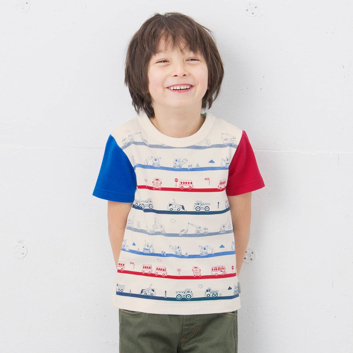 はたらくのりもの半袖Ｔシャツ【保育園 小学生】【男の子】の通販