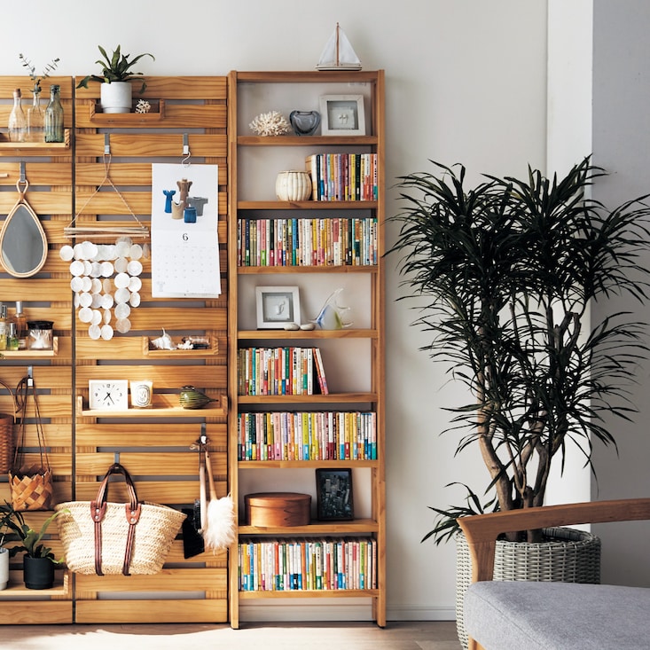 突っ張らずに取り付けられる薄型ラック・本棚 ＜幅30/幅50/幅80cm＞ 【SNSで話題】BELLE MAISON DAYS