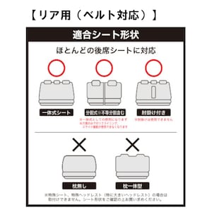 リア用（ベルト対応）適合シート形状