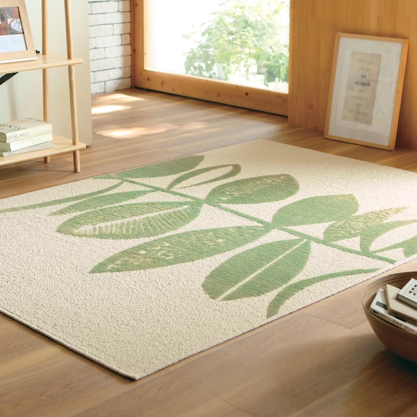 【ベルメゾン】【在庫限りのお買得】 さらさら・やわらか綿混の洗える防ダニラグ[日本製]