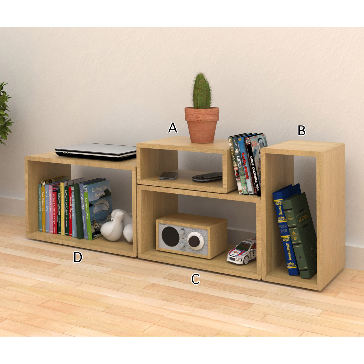 【ベルメゾン】組み合わせを楽しめるオープンラック