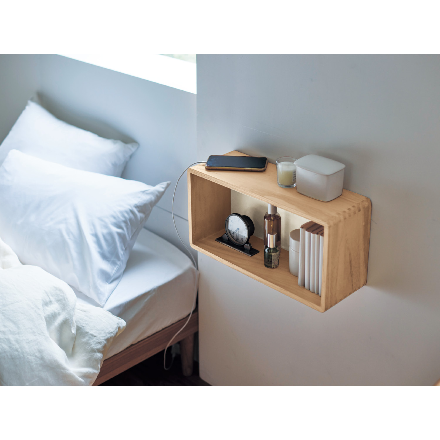 ピンで簡単設置 ウォールシェルフ「WALL FREE」 <幅45/幅60cm> 【SNSで話題】 ピンで簡単設置 ウォールシェルフ「WALL FREE」 <幅45/幅60cm> 【SNSで話題】