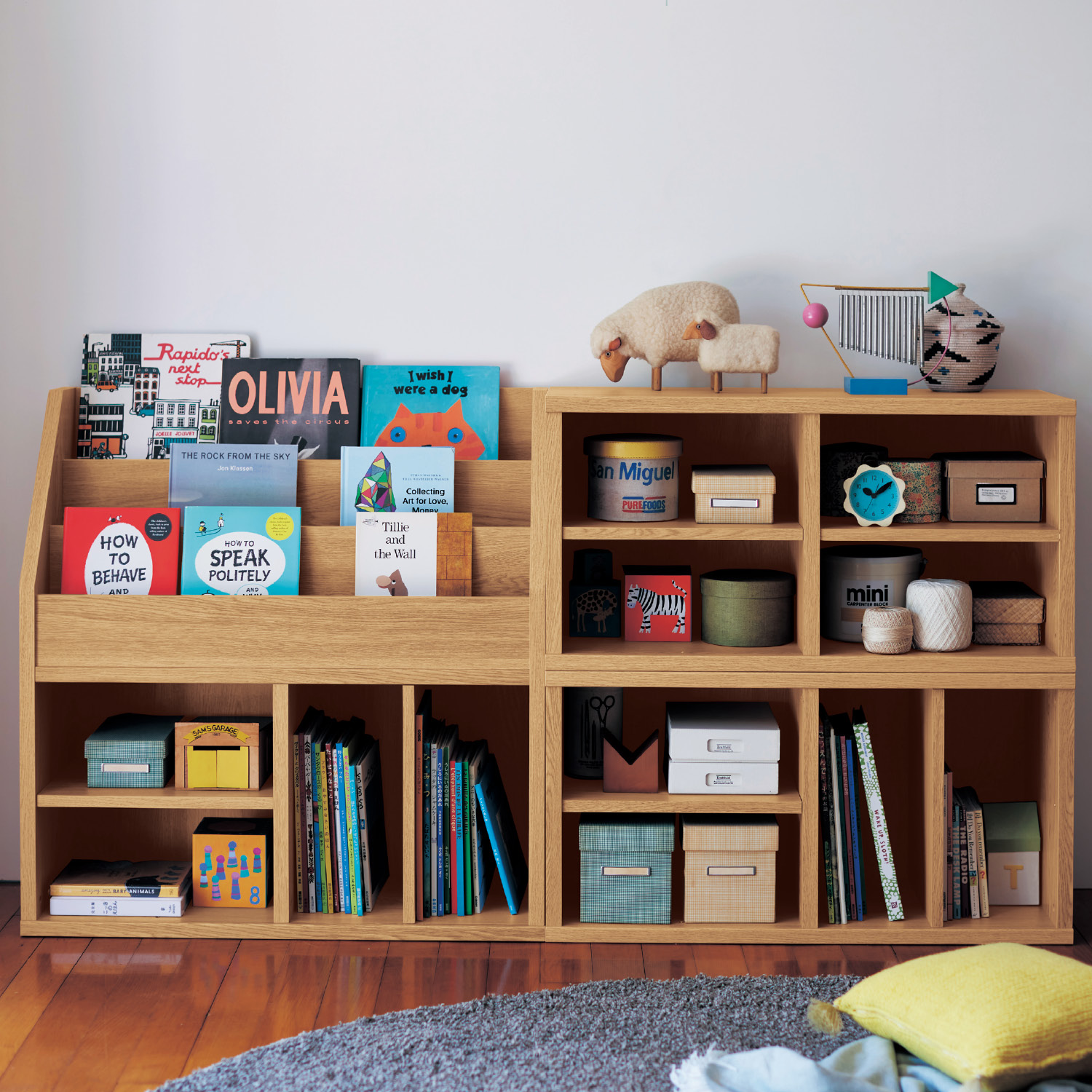 【BELLE MAISON DAYS】お片付けしやすいキッズ収納ラック