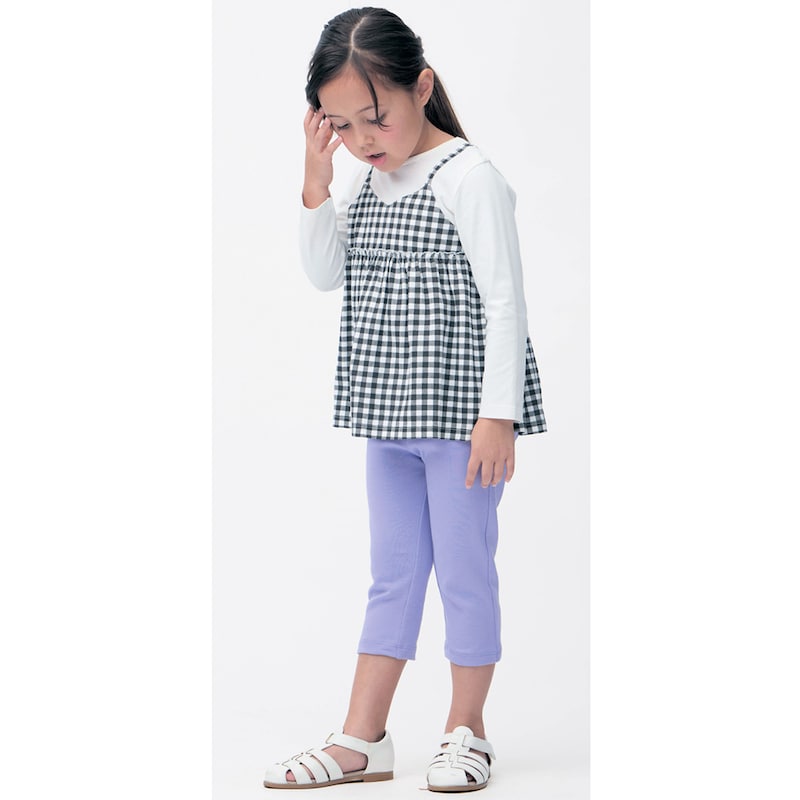 ラベンダーブルー／モデル身長112cm・サイズ110