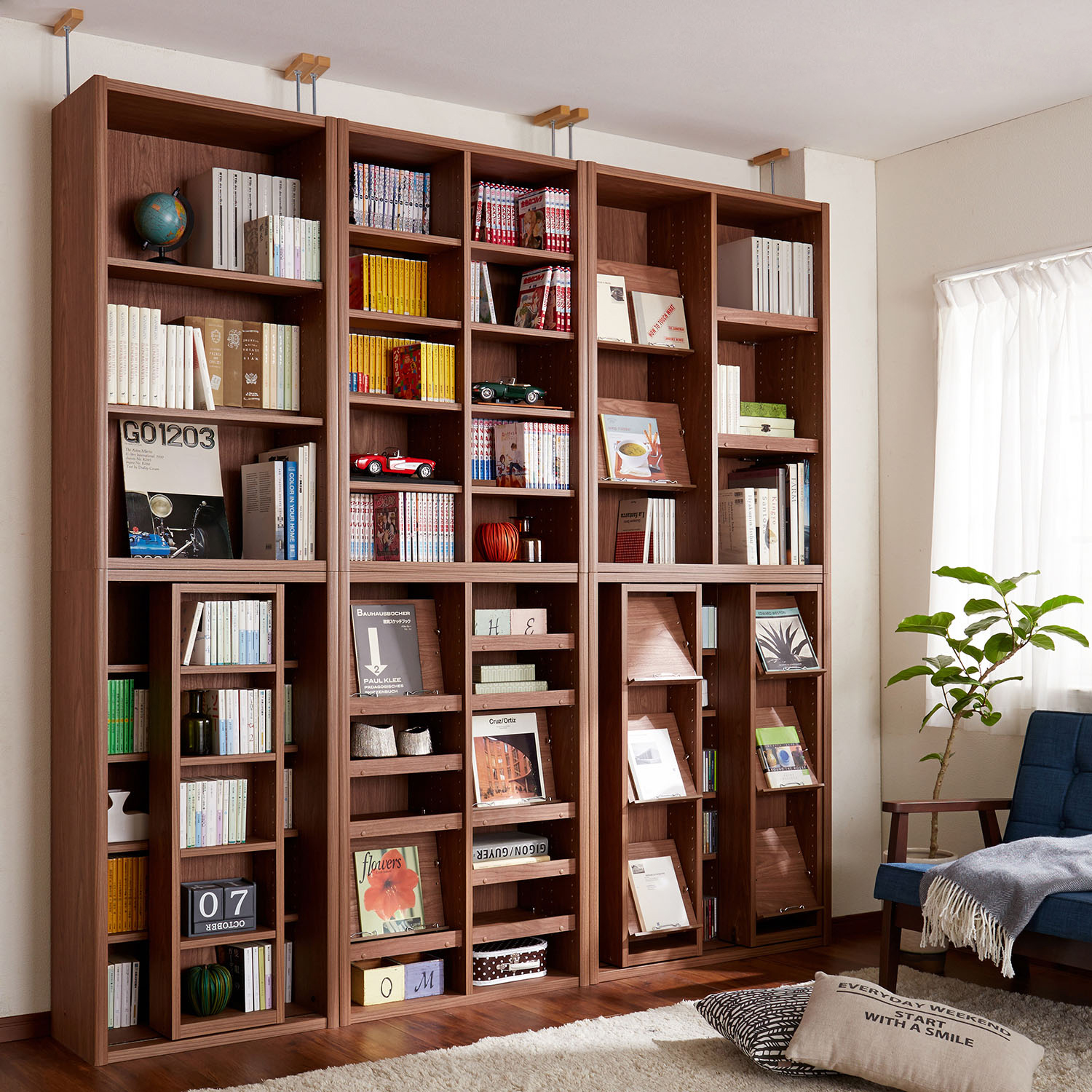 【小島工芸】カスタマイズ自由自在!ダブル棚板のラック