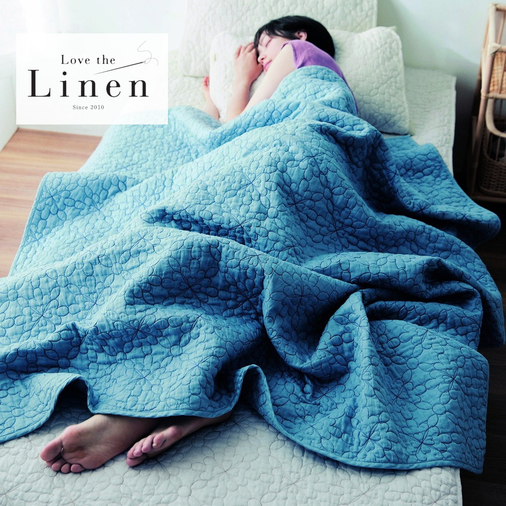 【ラブザリネン/Love the Linen】フレンチリネンウォッシュキルトケット