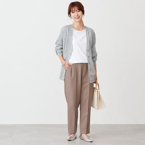 モデル身長160cm・着用：杢グレー、Mサイズ
