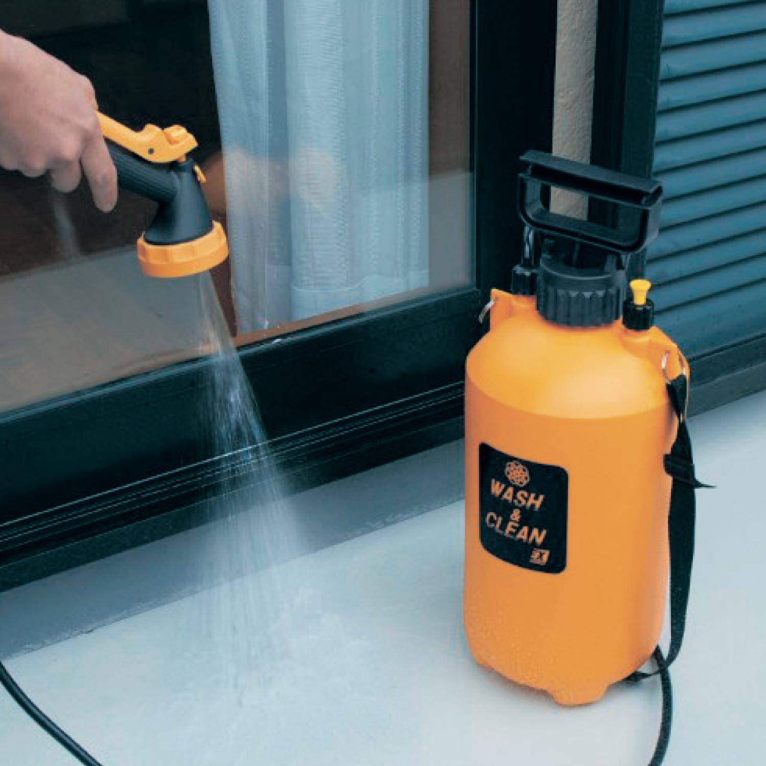 水道の無い場所でも使えるポンプ式水圧クリーナー 水道の無い場所でも使えるポンプ式水圧クリーナー