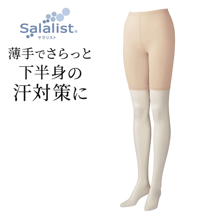 汗取りインナー・綿混三分丈レギンス