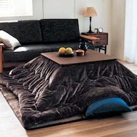 ブラウン／正方形 ※天板サイズ約75×75cmのこたつを使用