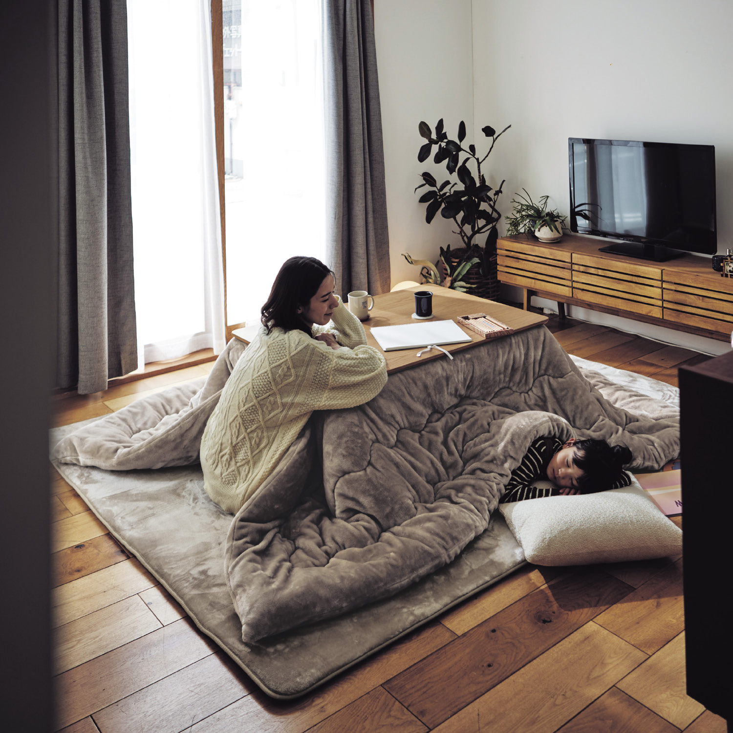 【ふっくら】あったかなめらかなこたつ布団掛け敷きセット 【幸せホルモンが出る肌触り】(メルトロ/meltoro) 【ふっくら】あったかなめらかなこたつ布団掛け敷きセット 【幸せホルモンが出る肌触り】(メルトロ/meltoro)