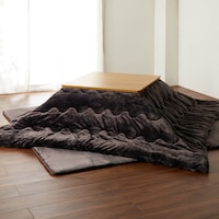 ブラウン／正方形 ※天板サイズ約75×75cmのこたつを使用