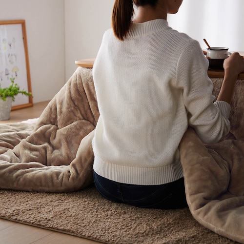 【ふっくら】あったかなめらかなこたつ布団 【幸せホルモンが出る肌触り】（メルトロ/meltoro）