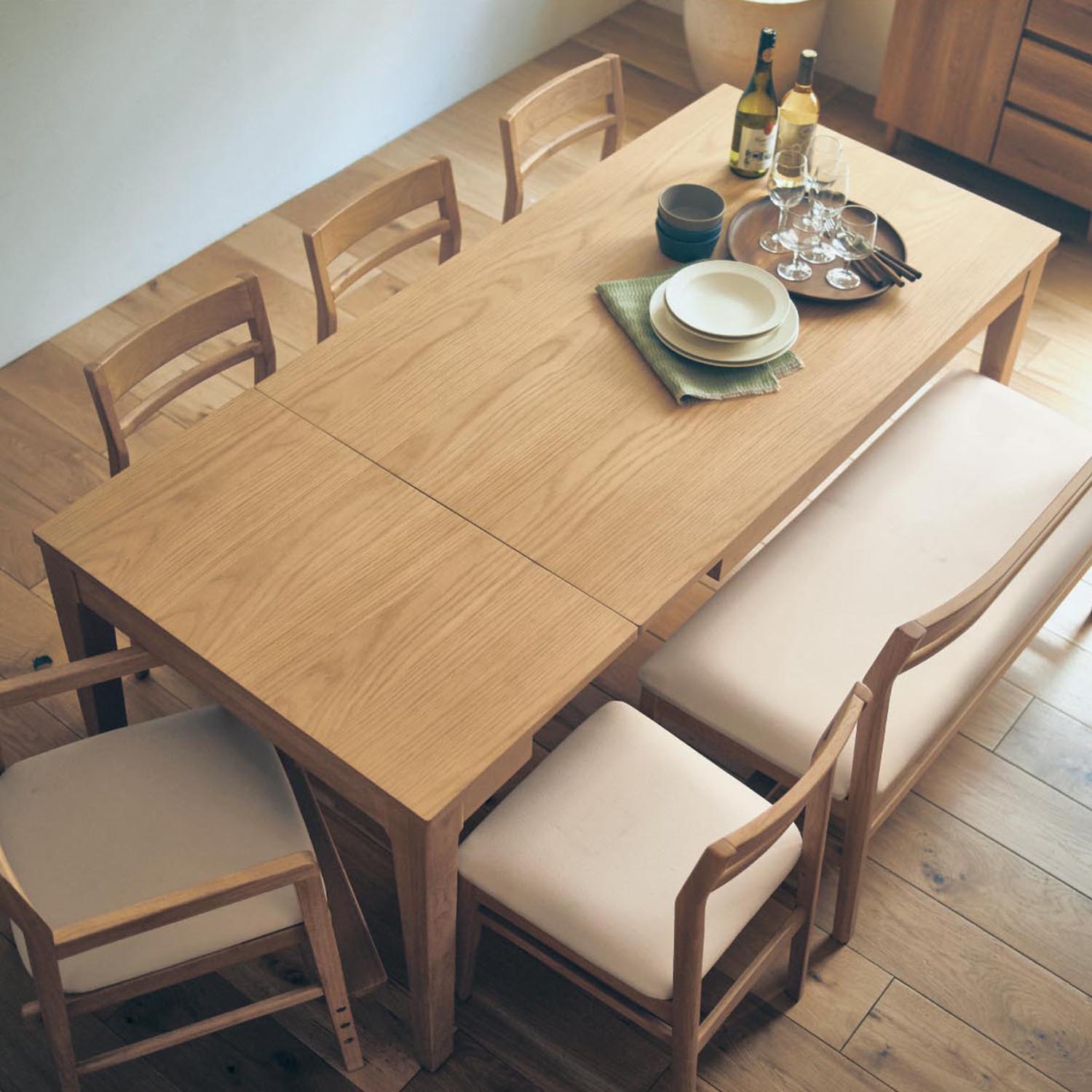 【ベルメゾン】伸長式ダイニングテーブル