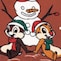 チップ＆デール（ブラウン）