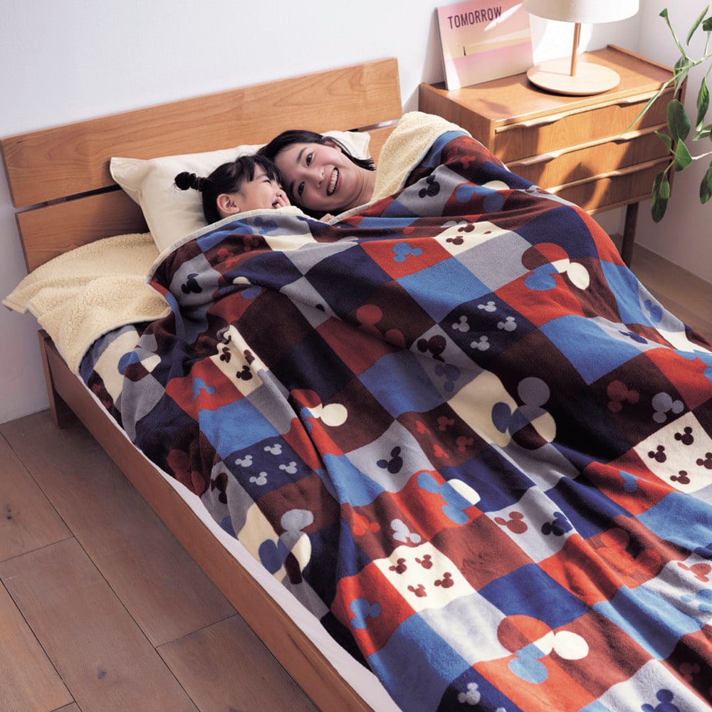 ディズニー 毛布 ディズニー/2枚合わせわた入り毛布（ミッキー＆ミニー