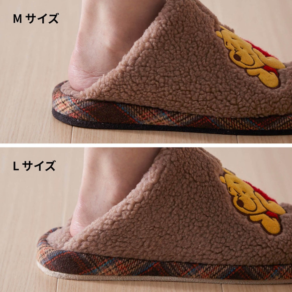 23.5㎝の方が、MサイズとLサイズを履いた場合の比較