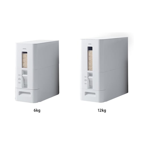 本体が洗える計量米びつ ＜６ＫＧ／１２ＫＧ＞