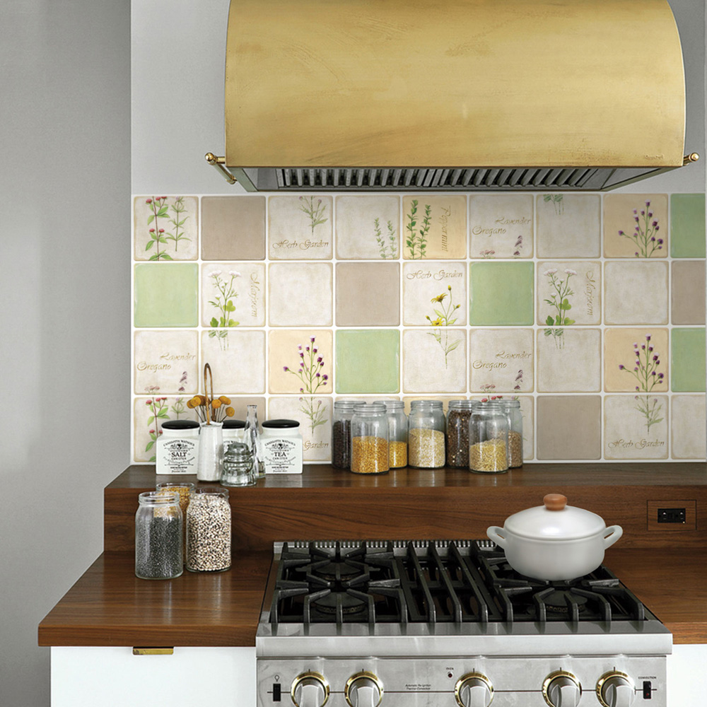 【ベルメゾン】アルミ素材のキッチン汚れ防止シート 【壁に貼れるシール仕様】