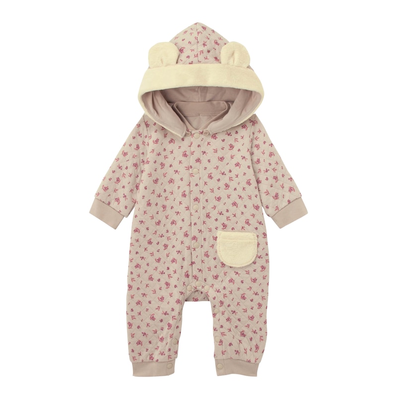 グレージュ小花柄