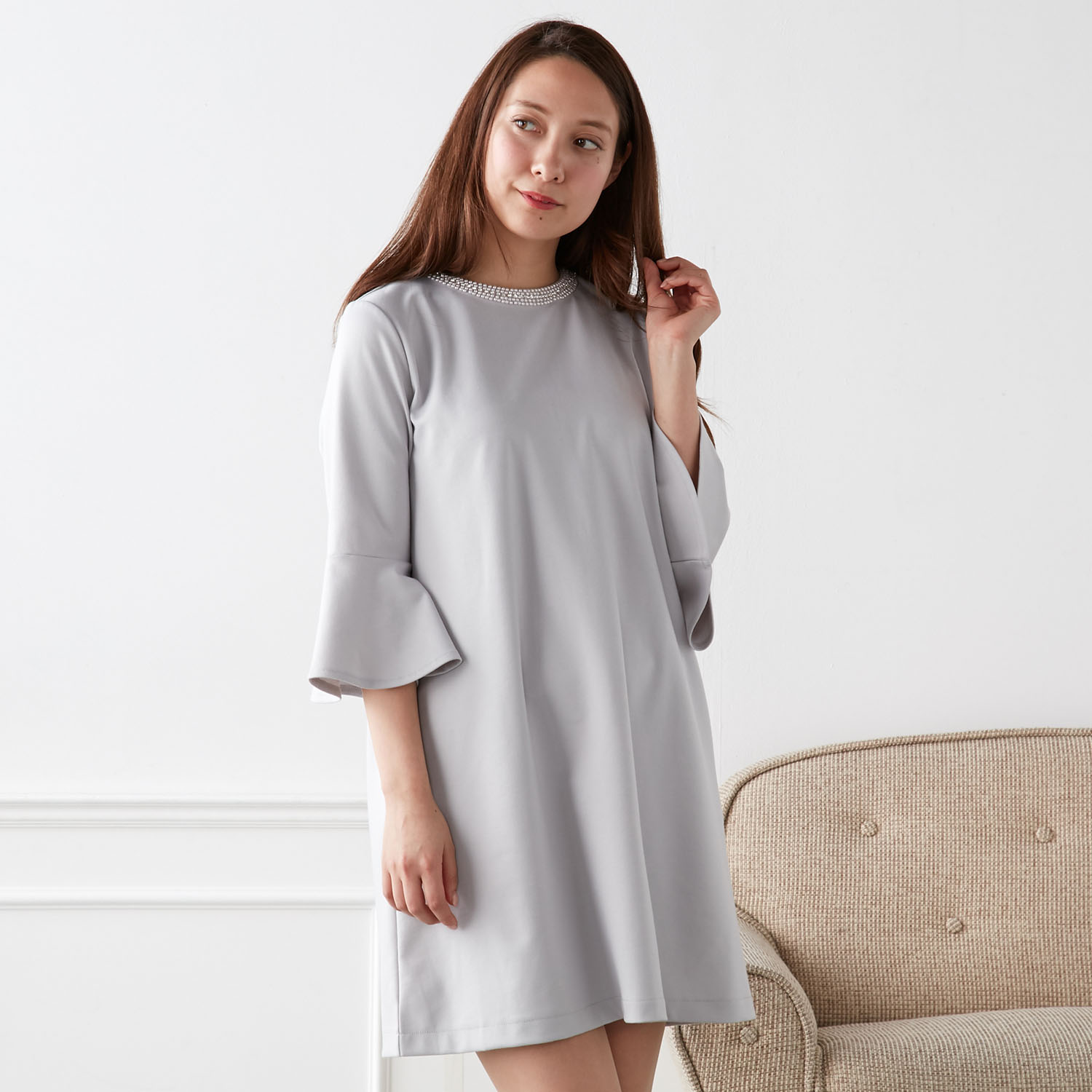 グレー ワンピース フォーマルの通販 通販のベルメゾンネット グレー ワンピース フォーマルの通販 通販のベルメゾンネット