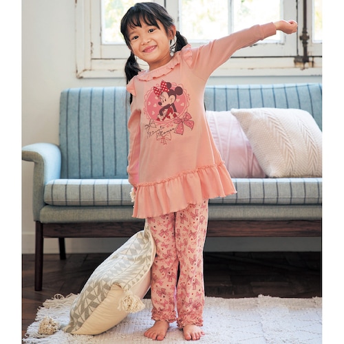 フリルスムースパジャマ(選べるキャラクター)（ディズニー/Disney）