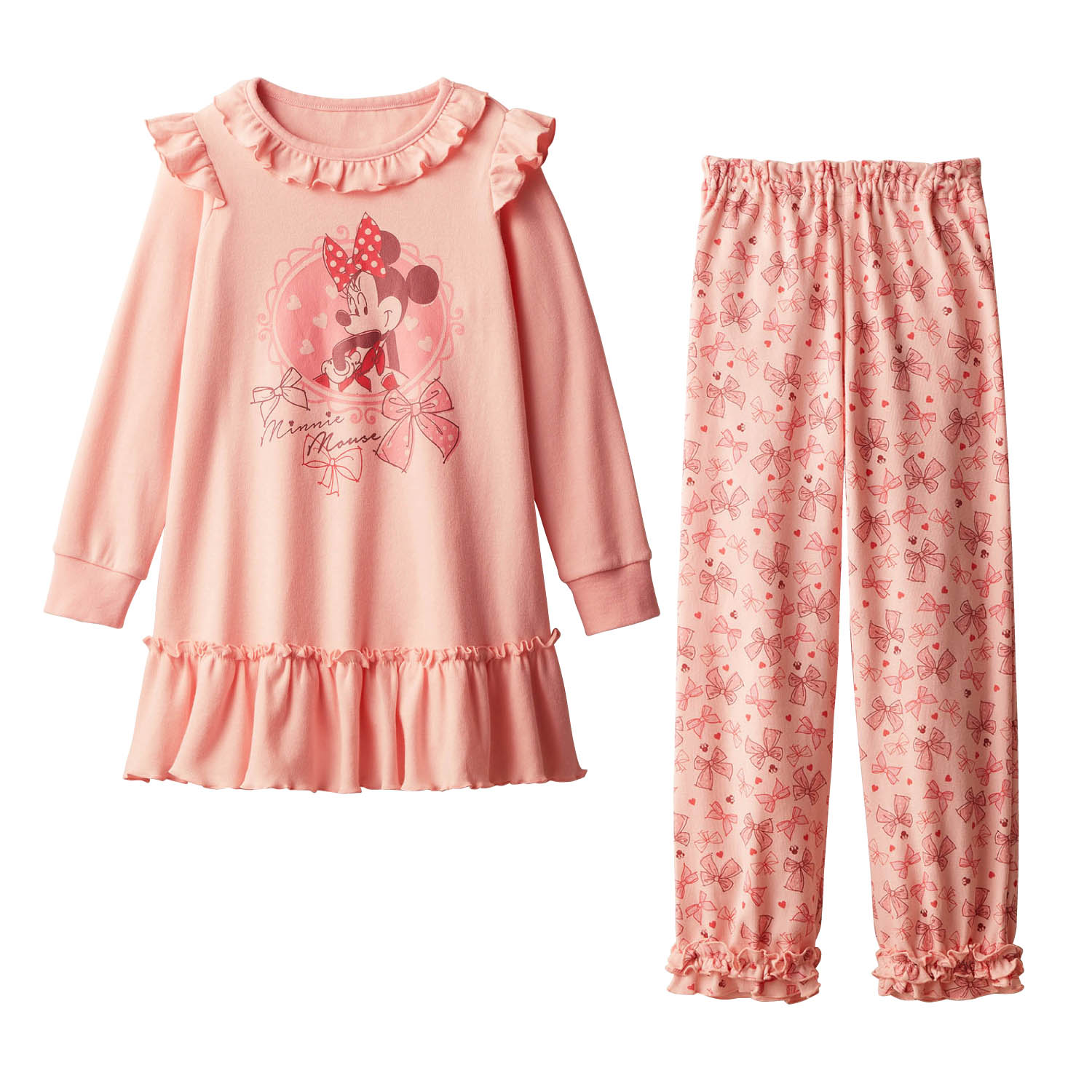 フリルスムースパジャマ(選べるキャラクター)(ディズニー/Disney) フリルスムースパジャマ(選べるキャラクター)(ディズニー/Disney)