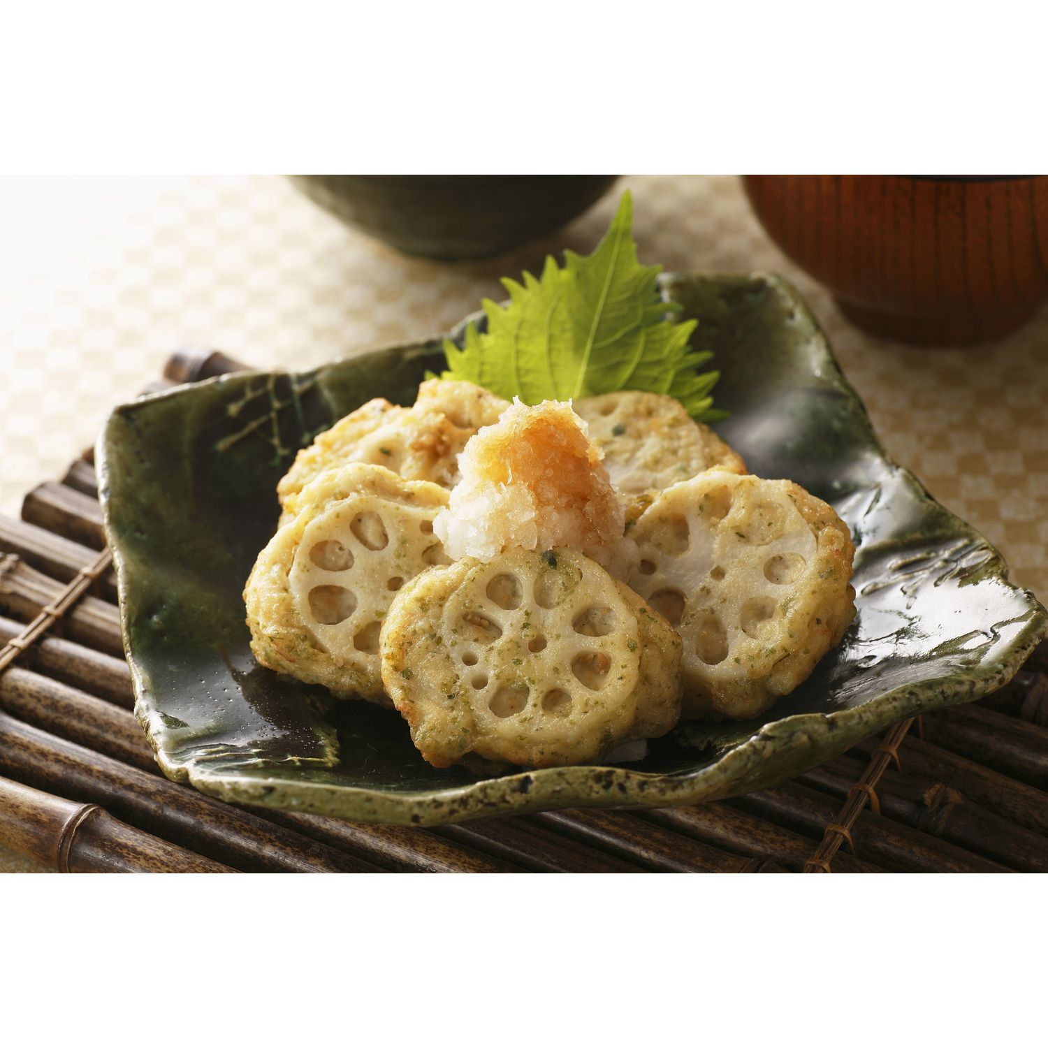 【ヨコオ】みつせ鶏蓮根かさね揚げ あおさ入り 567g 【ヨコオ】みつせ鶏蓮根かさね揚げ あおさ入り 567g