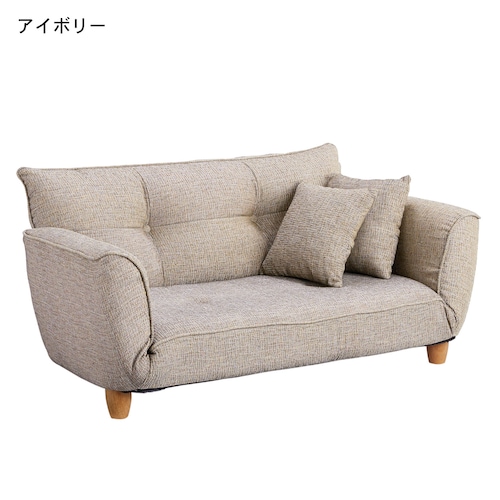 クッション付きローソファー ＜幅１２０ｃｍ＞