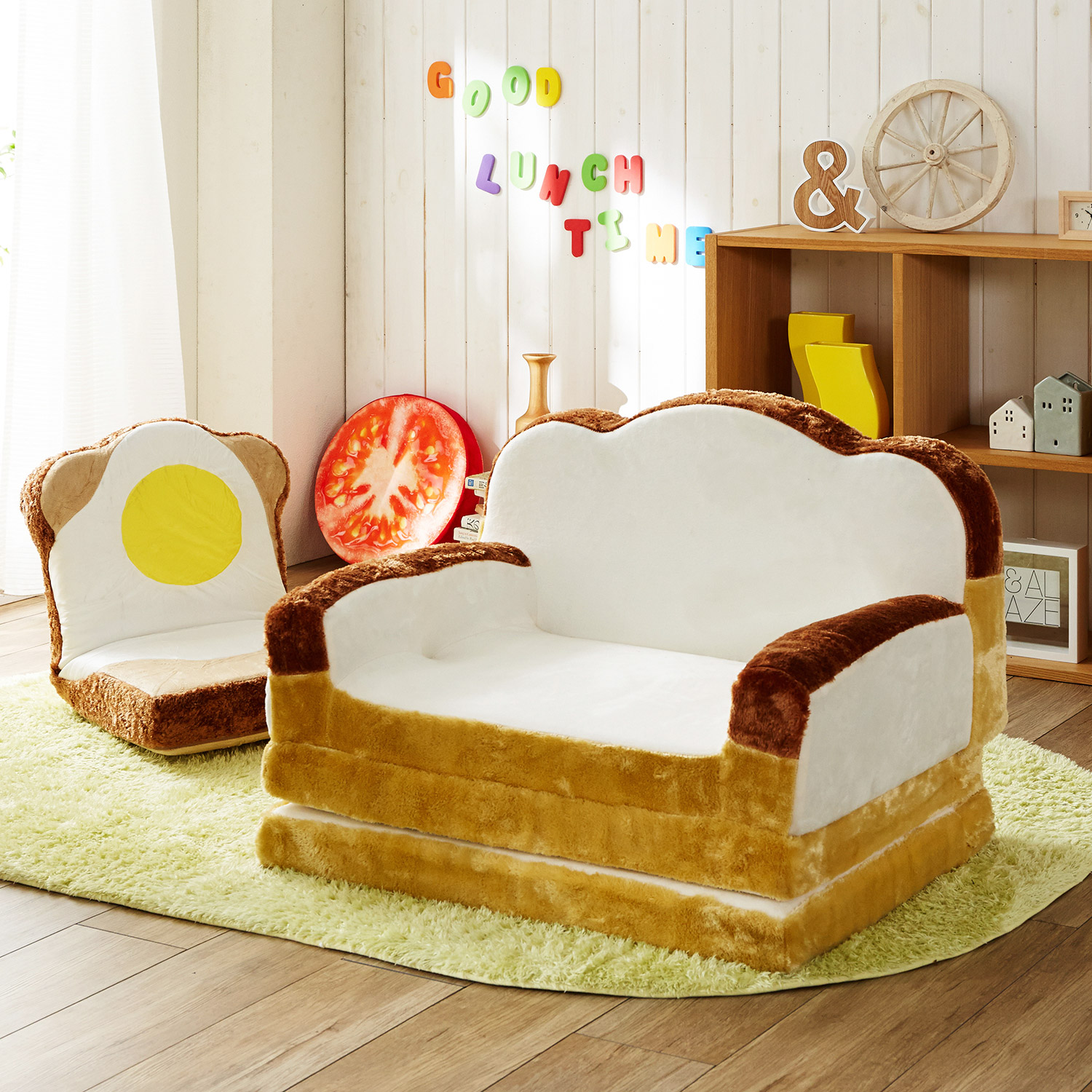 【ベルメゾン】ふわふわ食パンソファーベッド[低反発ウレタン使用】 【ベルメゾン】ふわふわ食パンソファーベッド[低反発ウレタン使用】