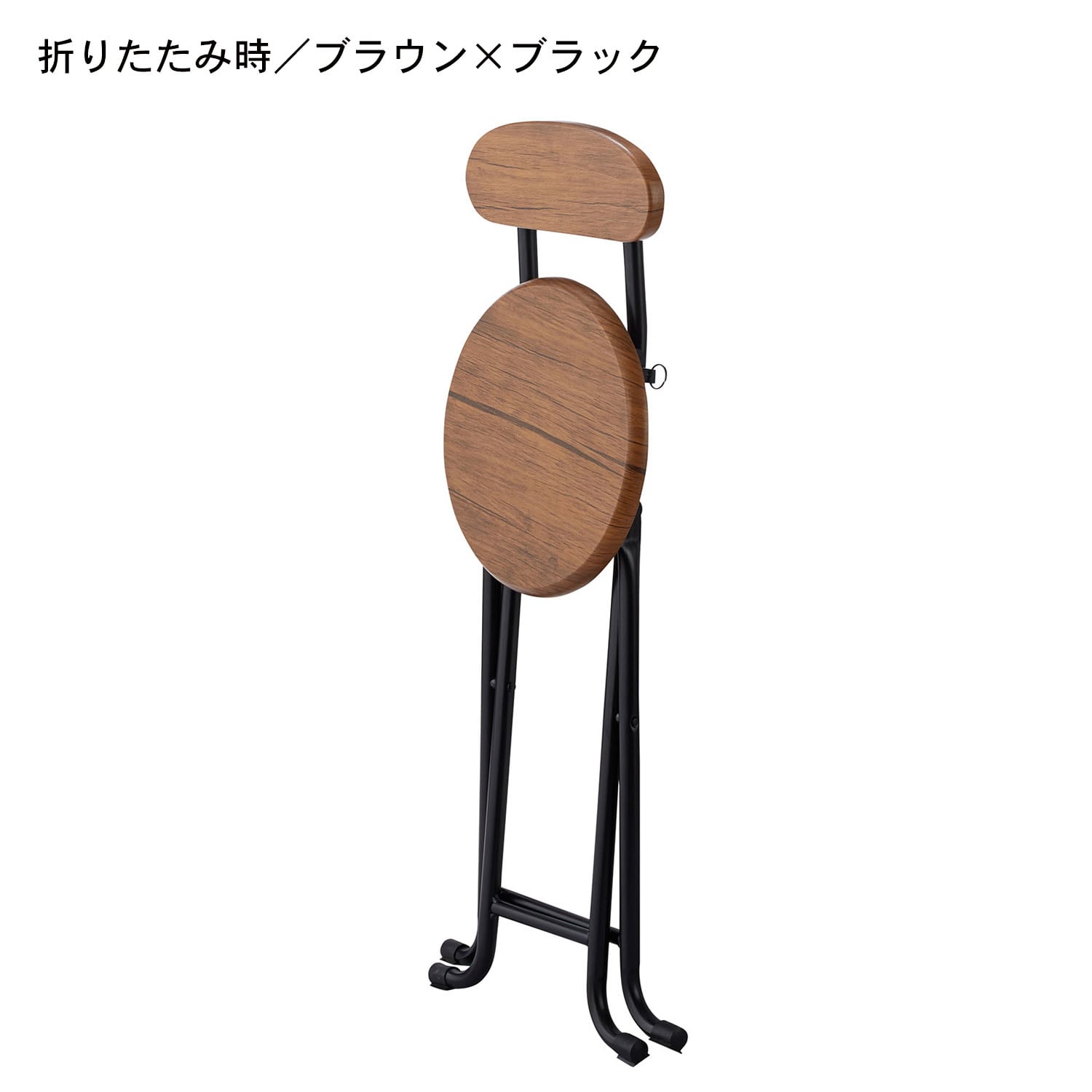 アイアンフレームの折り畳みチェア（ダイニングチェア/ソファー