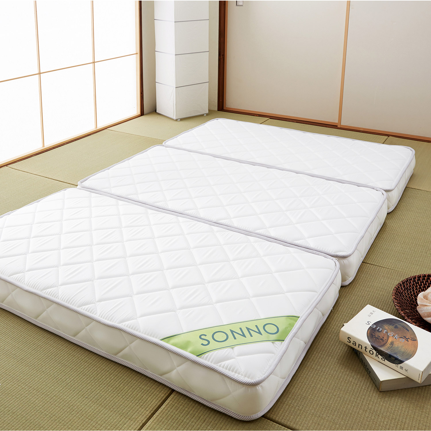 【ベルメゾン】繋ぎ目が気にならない!3分割ボンネルコイルマットレス 【ベルメゾン】繋ぎ目が気にならない!3分割ボンネルコイルマットレス
