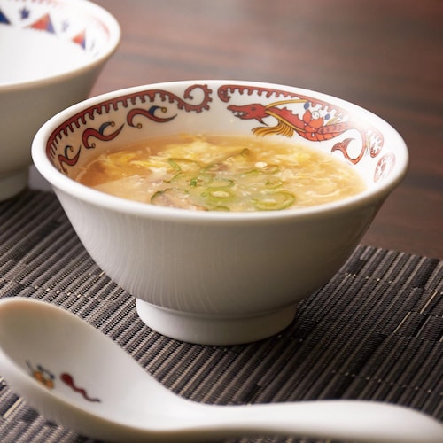 中華料理用食器「チンタオシリーズ」スープ椀２個セット［日本製］